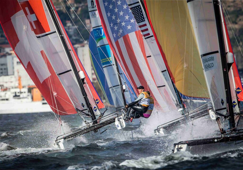 Printed racing spinnaker